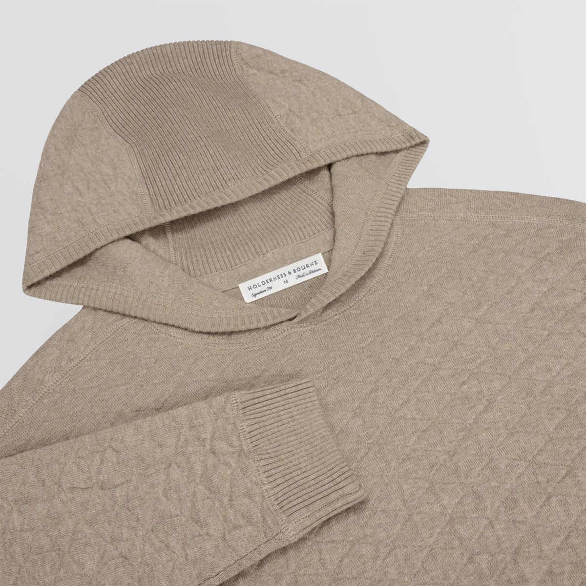 The Wallace Hooded Sweater Heathered Light Dune