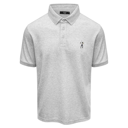 Core Pique Polo Heather Grey - W23