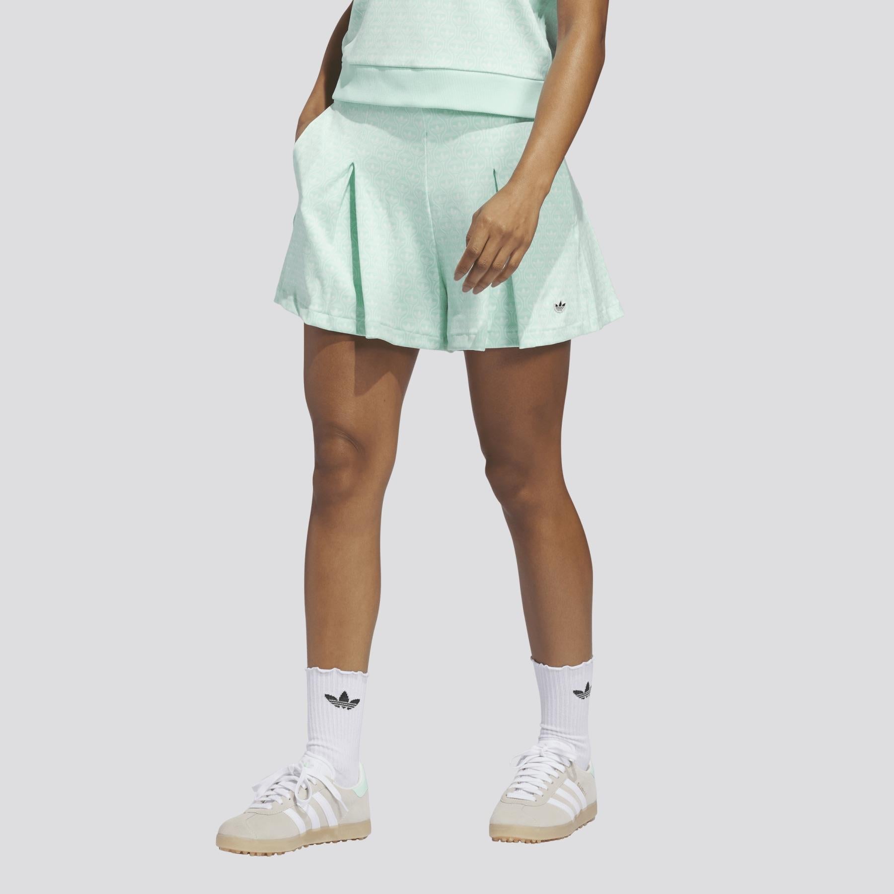 Womens Originals All Over Skort Clear Mint/Chalk White