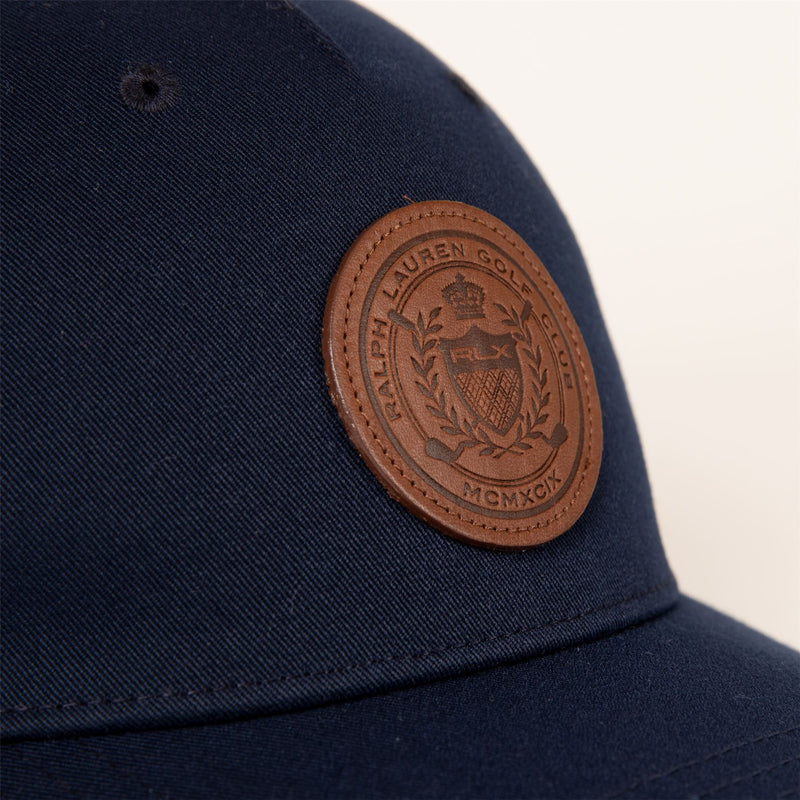 Leather Patch Trucker Cap Refined Navy/White