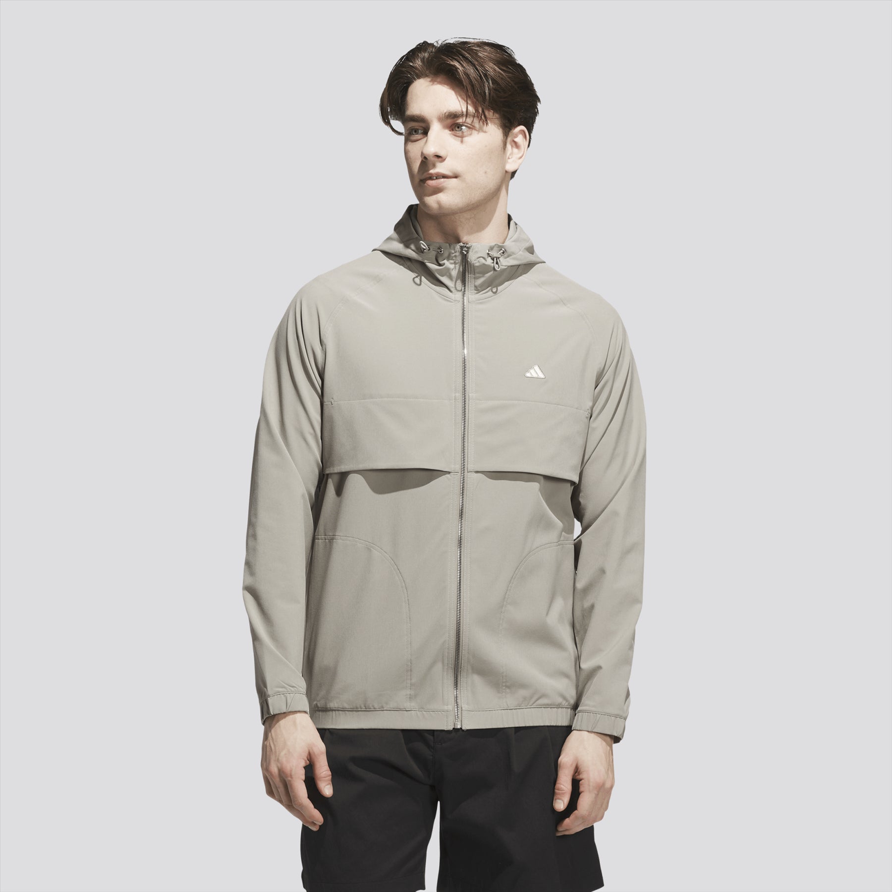 Go-To Full Zip Windbreaker Putty Beige
