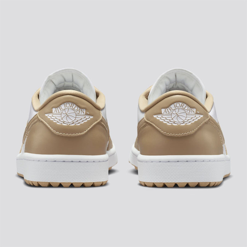 Air Jordan 1 Low Spikeless Golf Shoes White/Linen White