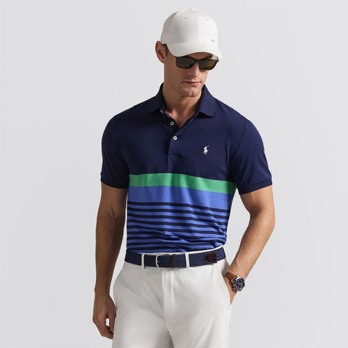 RLX Tailored Fit Performance Pique Refined Navy Multi