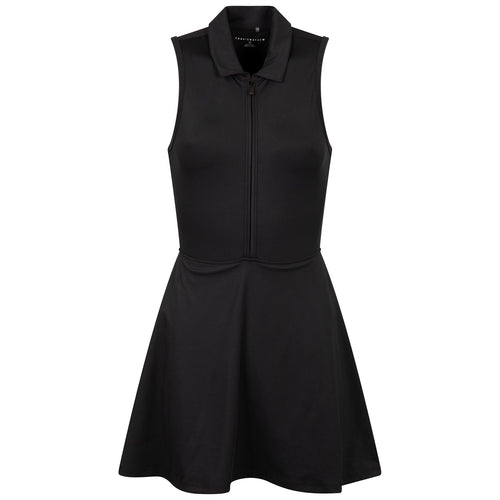 Womens Moveknit Sleeveless Zip Dress Black - SS24