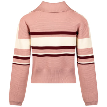 Malbon Golf Simona Zip Up Jacket Rose | TRENDYGOLF USA