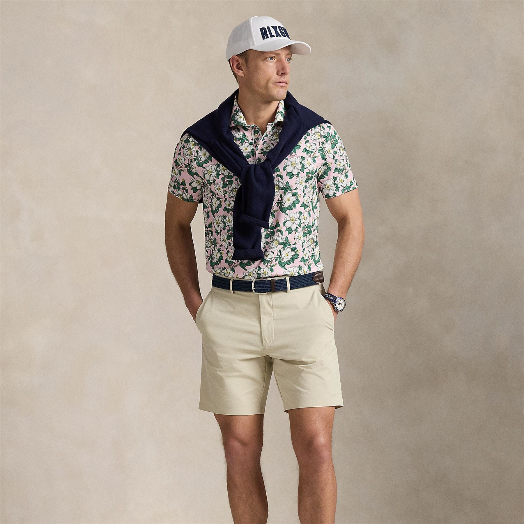 Ralph Lauren RLX Tailored Fit Airflow Polo Georgia Rose