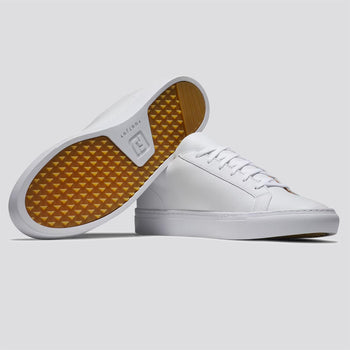 FootJoy FJ COURT Spikeless Golf Shoes White/Navy | TRENDYGOLF USA