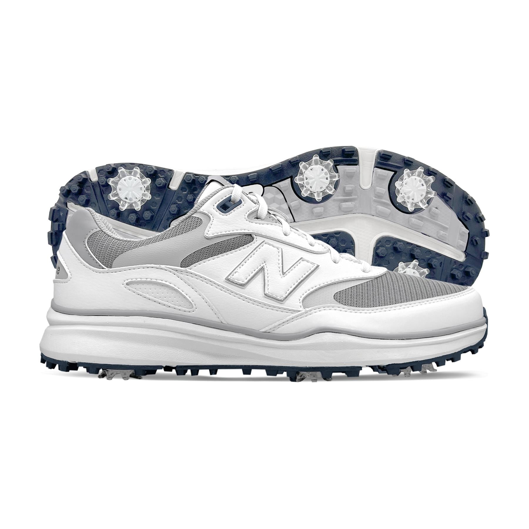 New Balance Heritage Waterproof Spiked Golf Shoes White