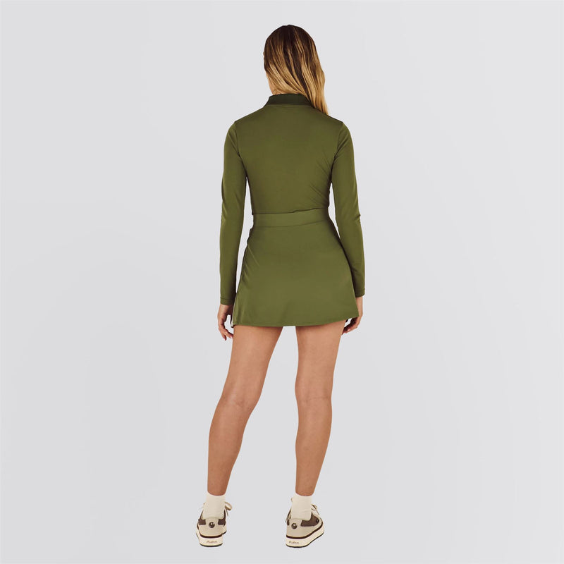Womens Baseline Skirt Olivine