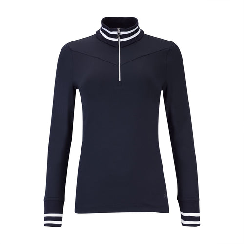 Womens The Eloise LS Polo Navy - SS25