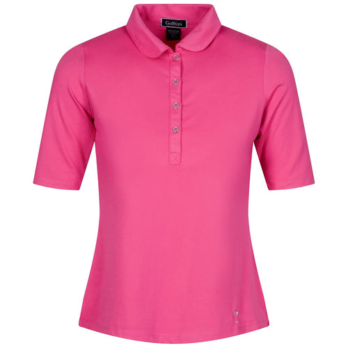 Womens Fabulous Elbow Polo Hot Pink - SS24