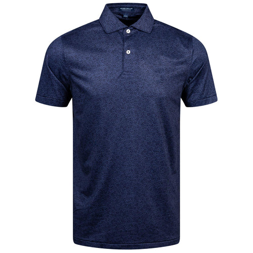 Parkinson Floral Performance Jersey Polo Navy - AW24