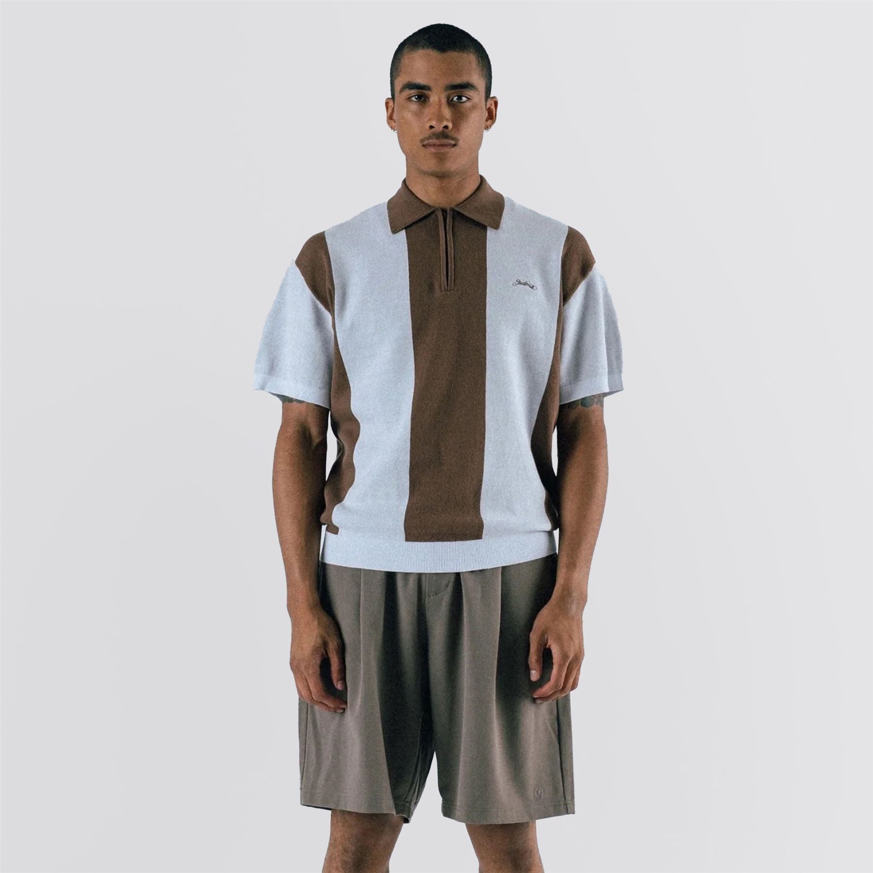 Umpire Sweater Polo Brown