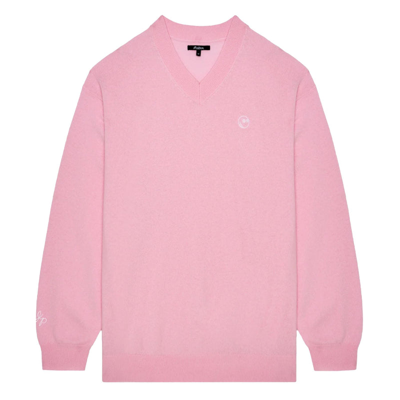 x Jesper Parnevik V-Neck Merino Wool Sweater Pink