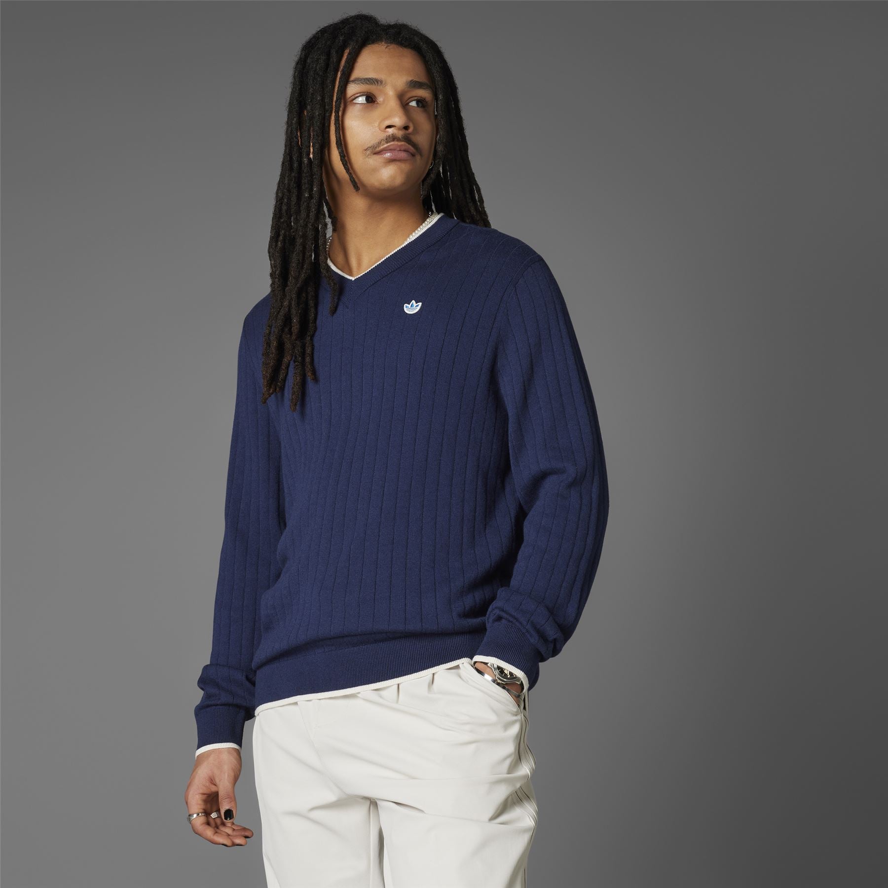Cashmere Knit Sweatshirt Night Indigo