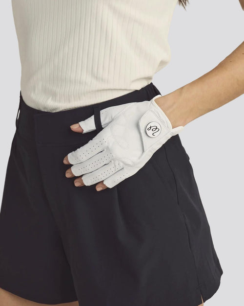 Womens Valerie Fingerless Golf Glove White