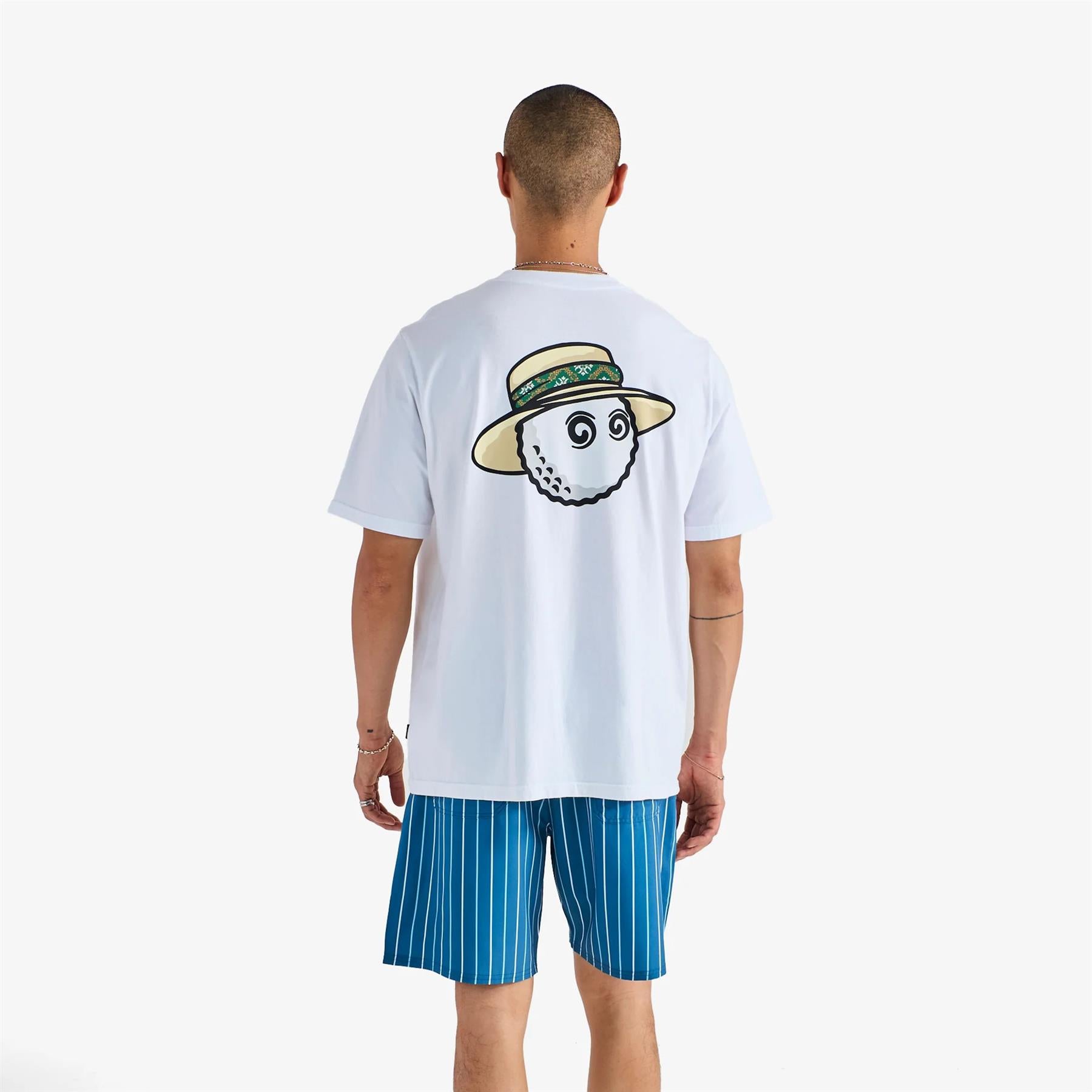 Malbon Golf Tonino Hybrid Printed Shorts Ocean | TRENDYGOLF USA