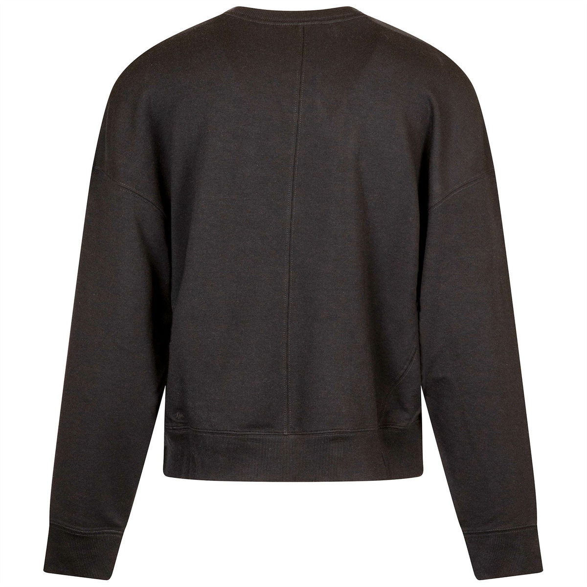 Womens Cloud Terry Crew Knit Black