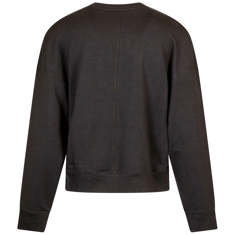Womens Cloud Terry Crew Knit Black