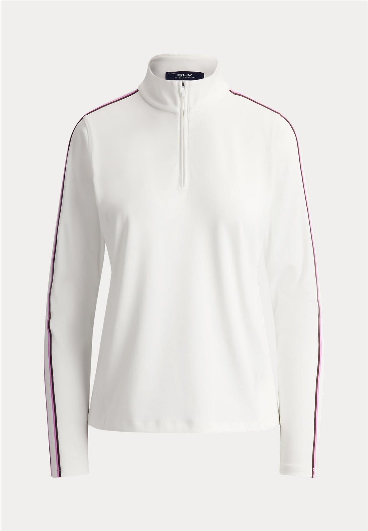 RLX Womens Powerstretch Jersey Pullover Crmcwht/Ptlprpl/Chcmse
