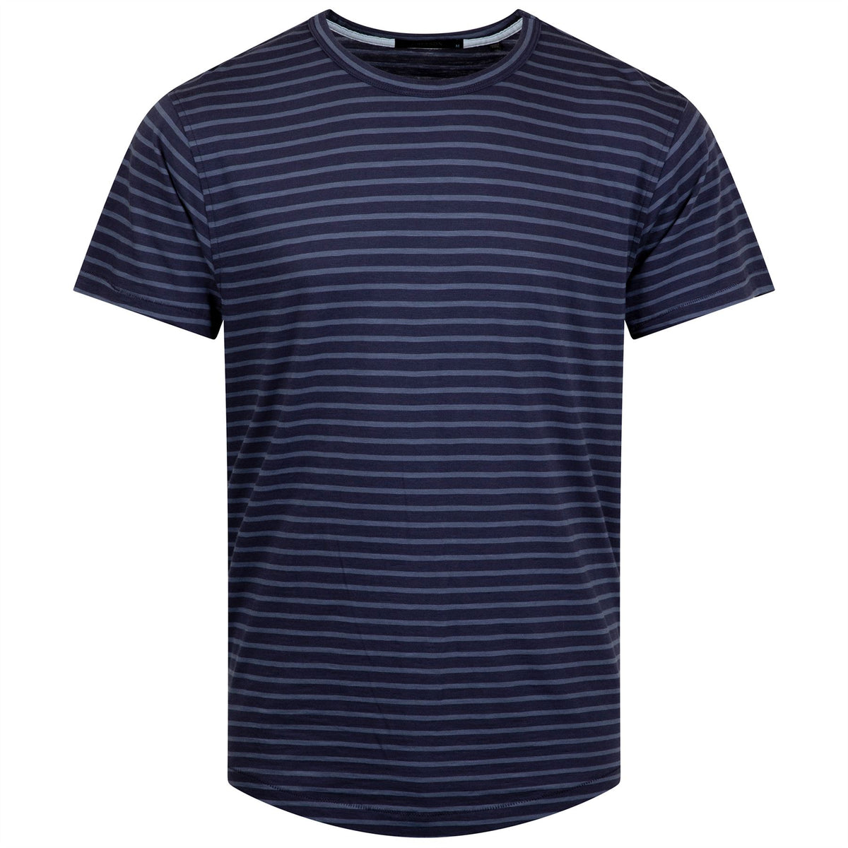 Alpha Slub Striped Tee Maltese Blue/Light Maltese Blue