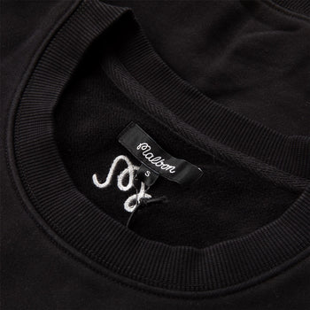 Malbon Golf Evergreen GD Crewneck Sweatshirt Black