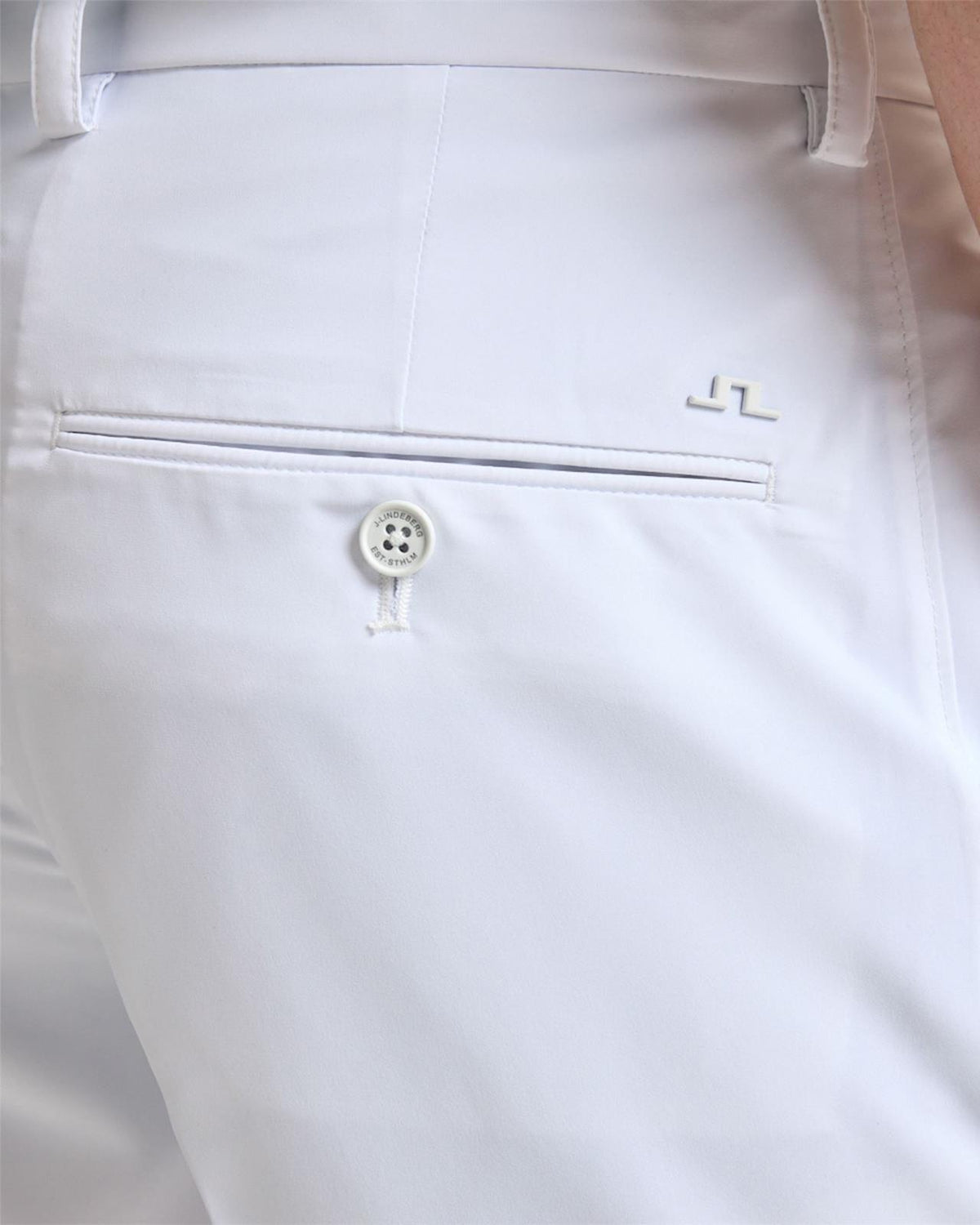 Mitch Light Polo Stretch Short White