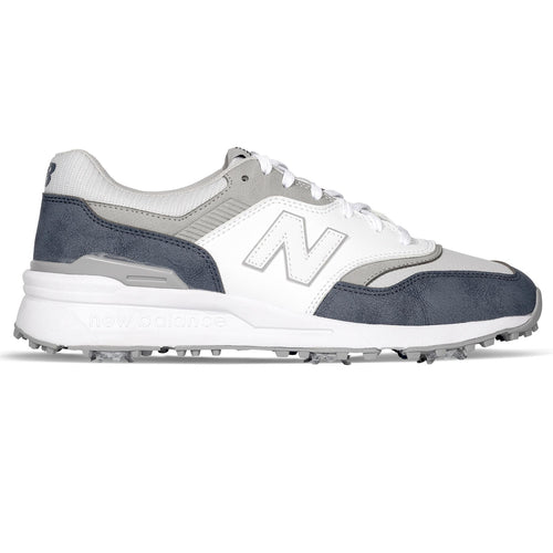 997 Waterproof Spiked Golf Shoes Navy/White - 2025