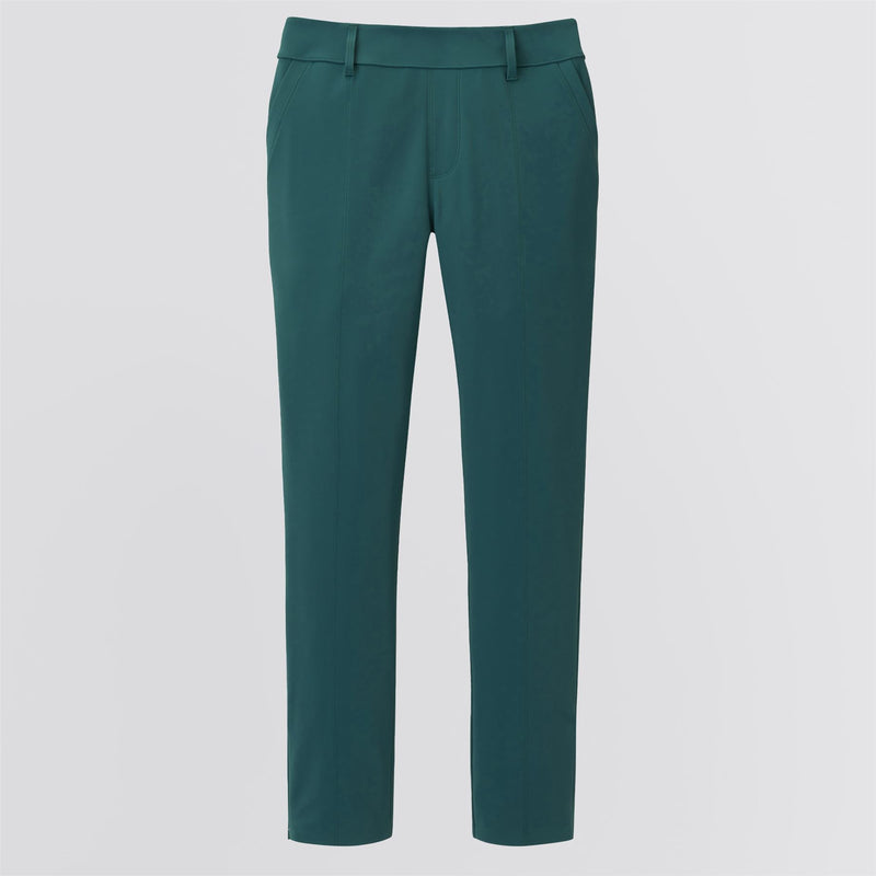 Womens Bingham High Stretch Bonded Ankle Pants Deep Jade