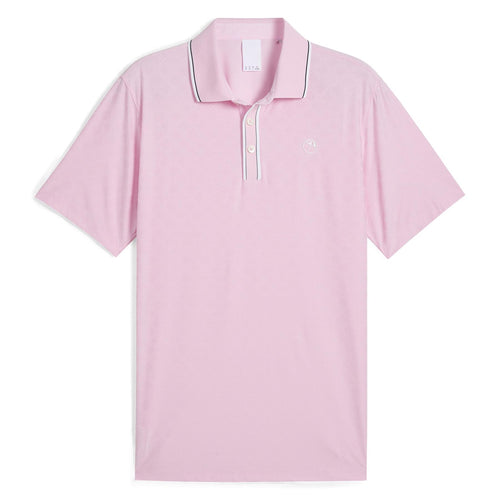 x AP Tipped Jacquard Polo Pale Pink - SS25