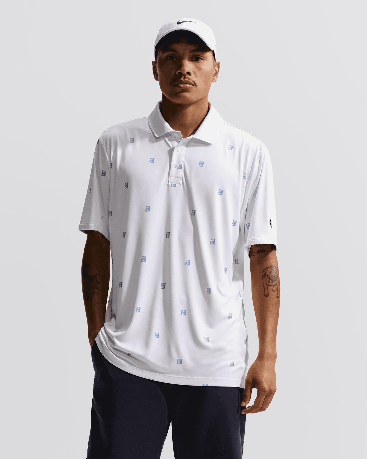 Dri-FIT Par 5 Polo White/Work Blue
