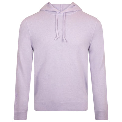 Washable Cashmere Hooded Sweater Flower Purple - SS24