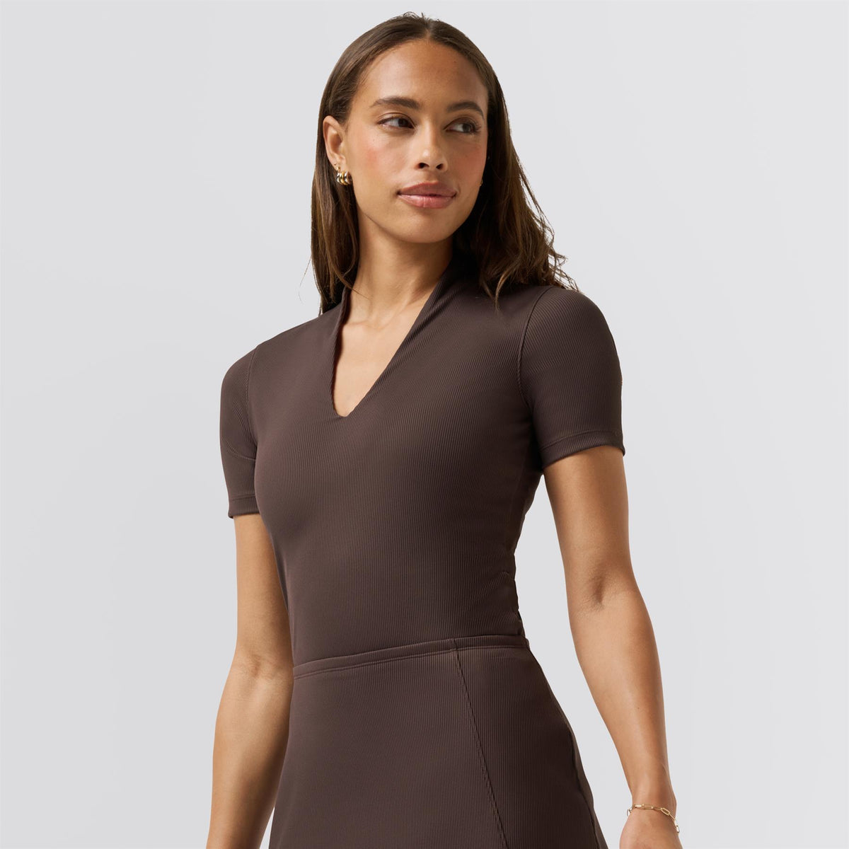 Womens Limitless Top Coffee Grounds