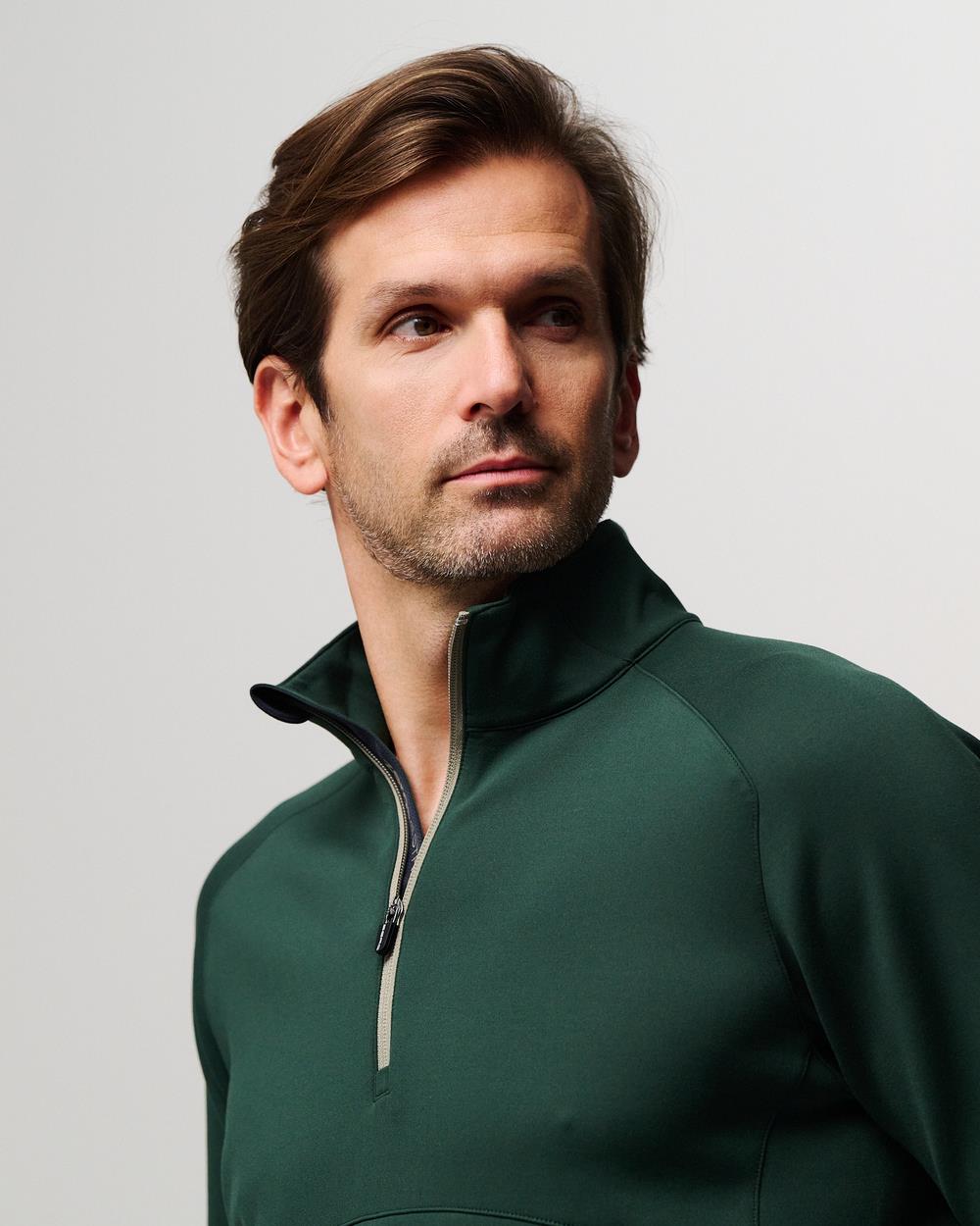 TKO Quarter Zip Racing Green