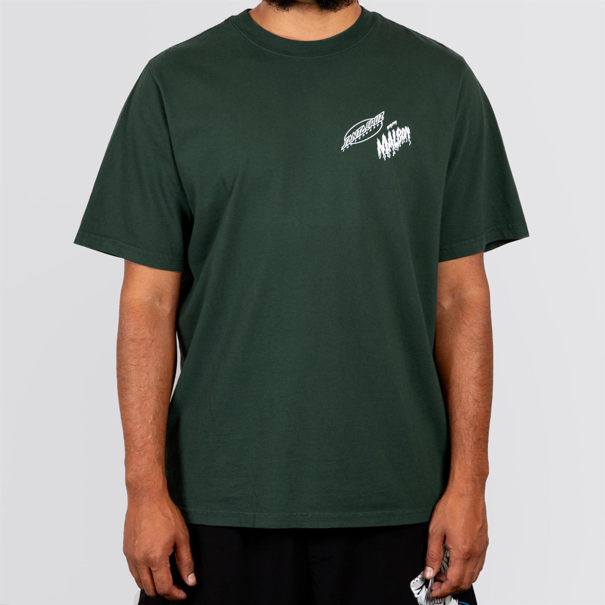 x Santa Cruz Bermuda Slasher Tee Malbon Green