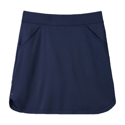 Womens Alice Petal Hem Skort Navy