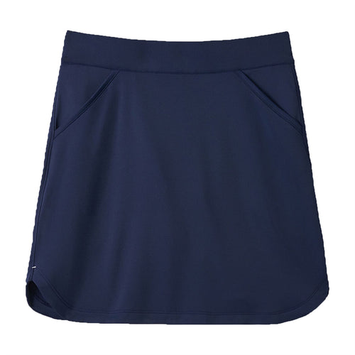 Womens Alice Petal Hem Skort Navy