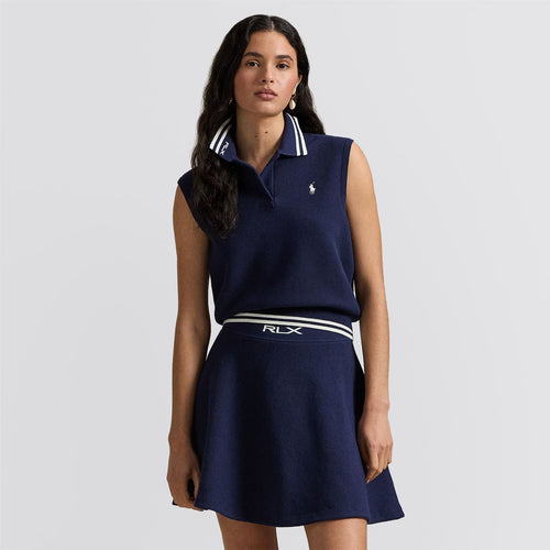 RLX Womens Cotton Blend SL Polo Refined Navy/White Splash
