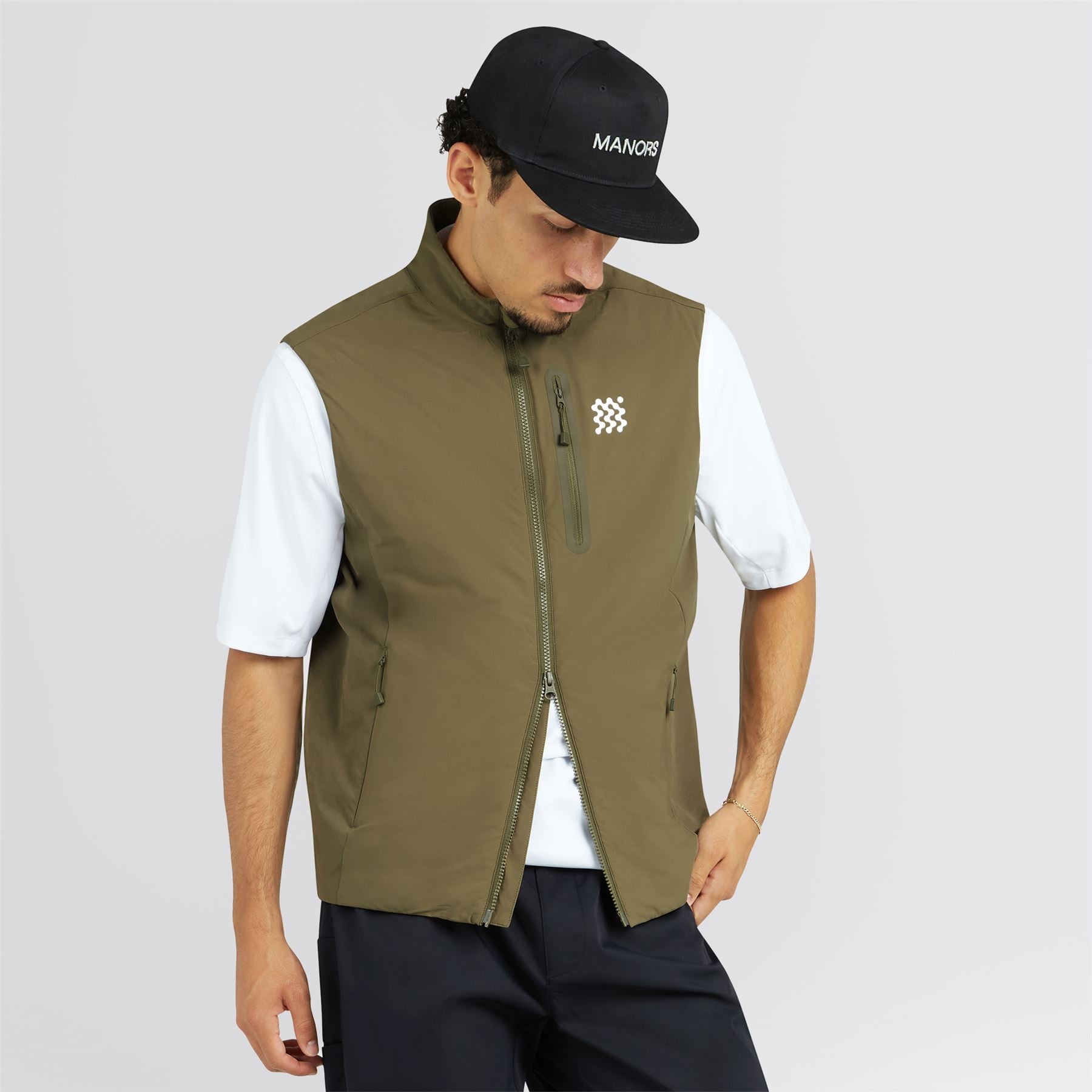 Insulated Course Vest Dark Olive