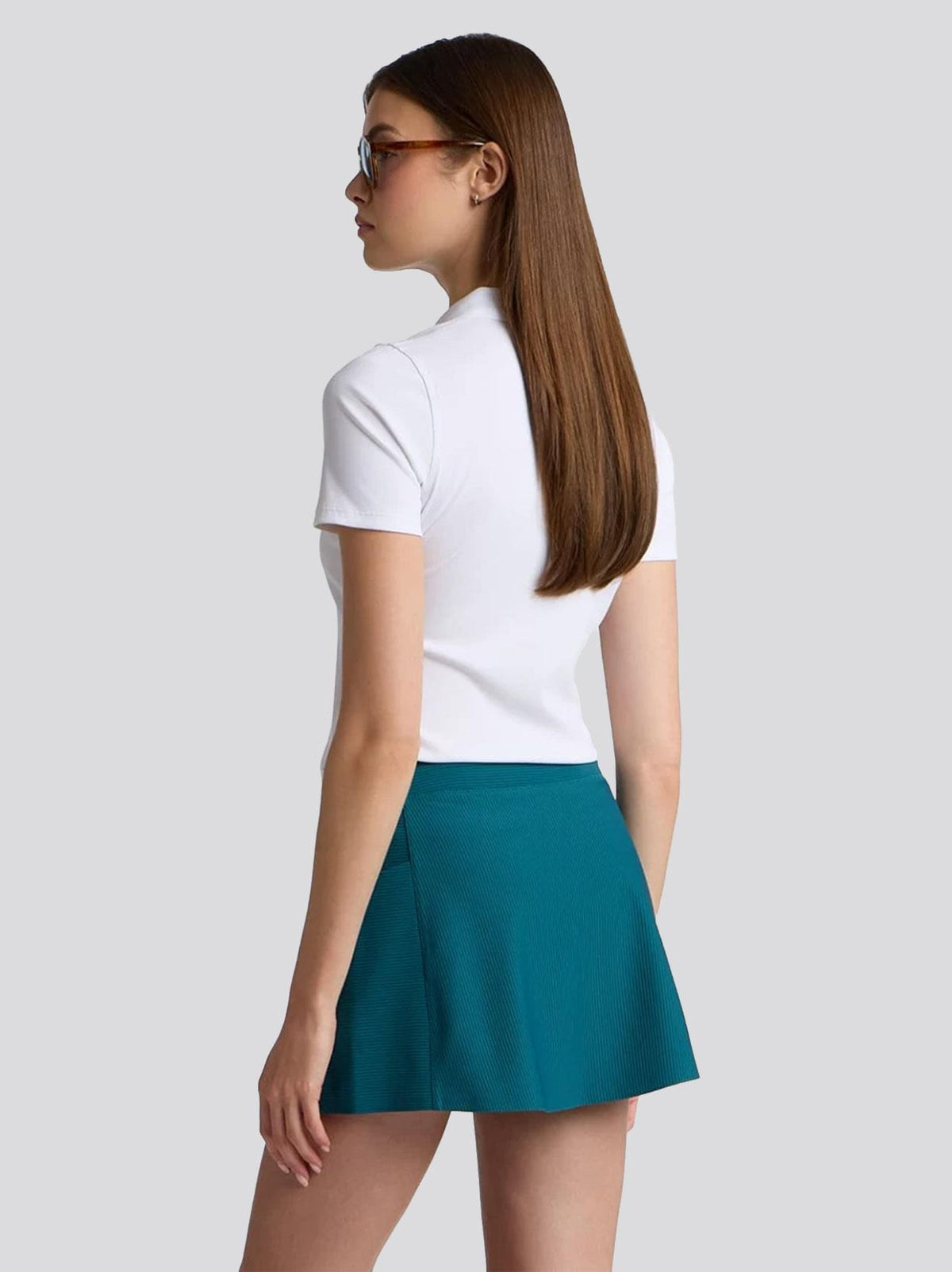 Womens 2 Tone Knockout A-Line Skort Marine Teal