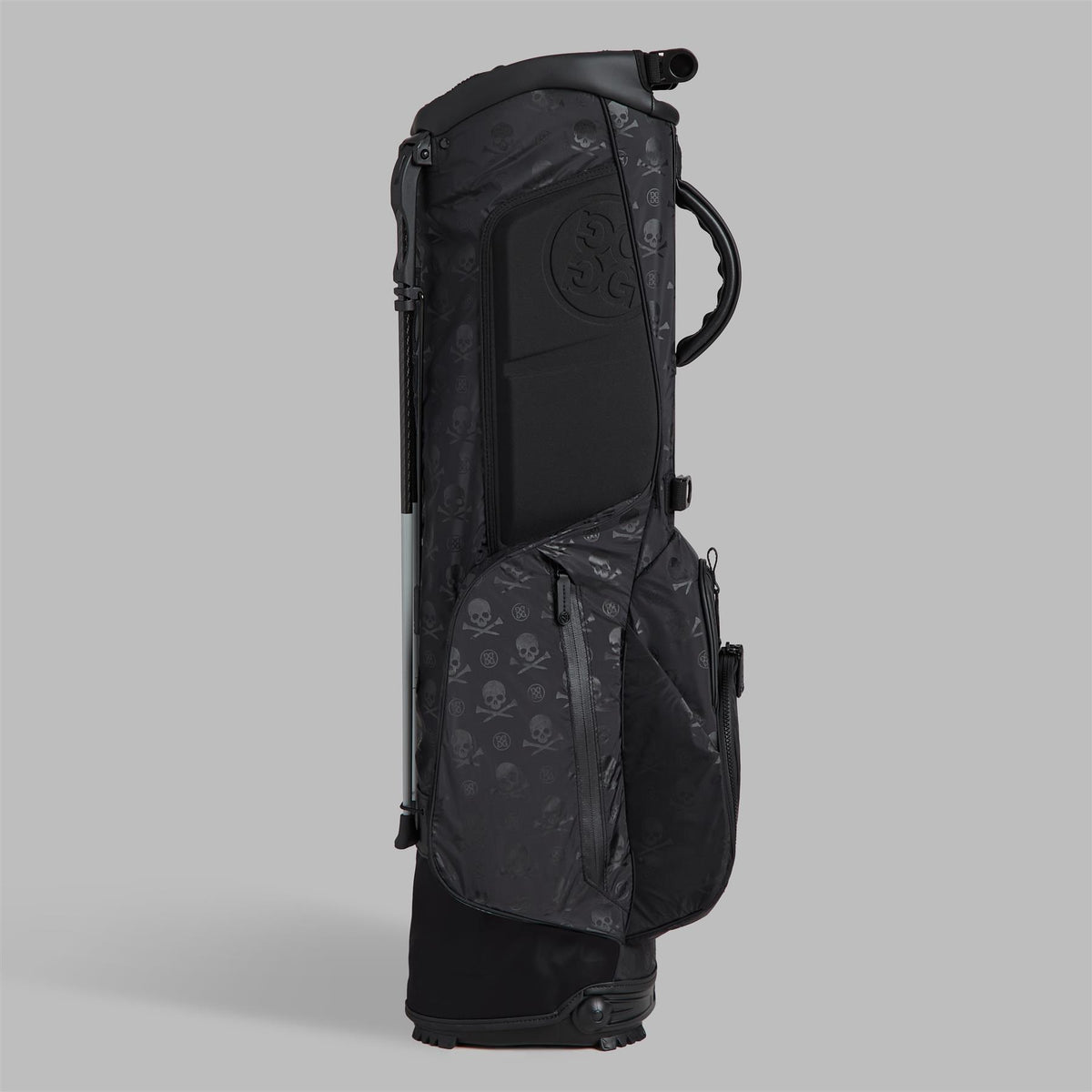 Scramble Skull & Tees Parachute Carry Golf Bag Onyx