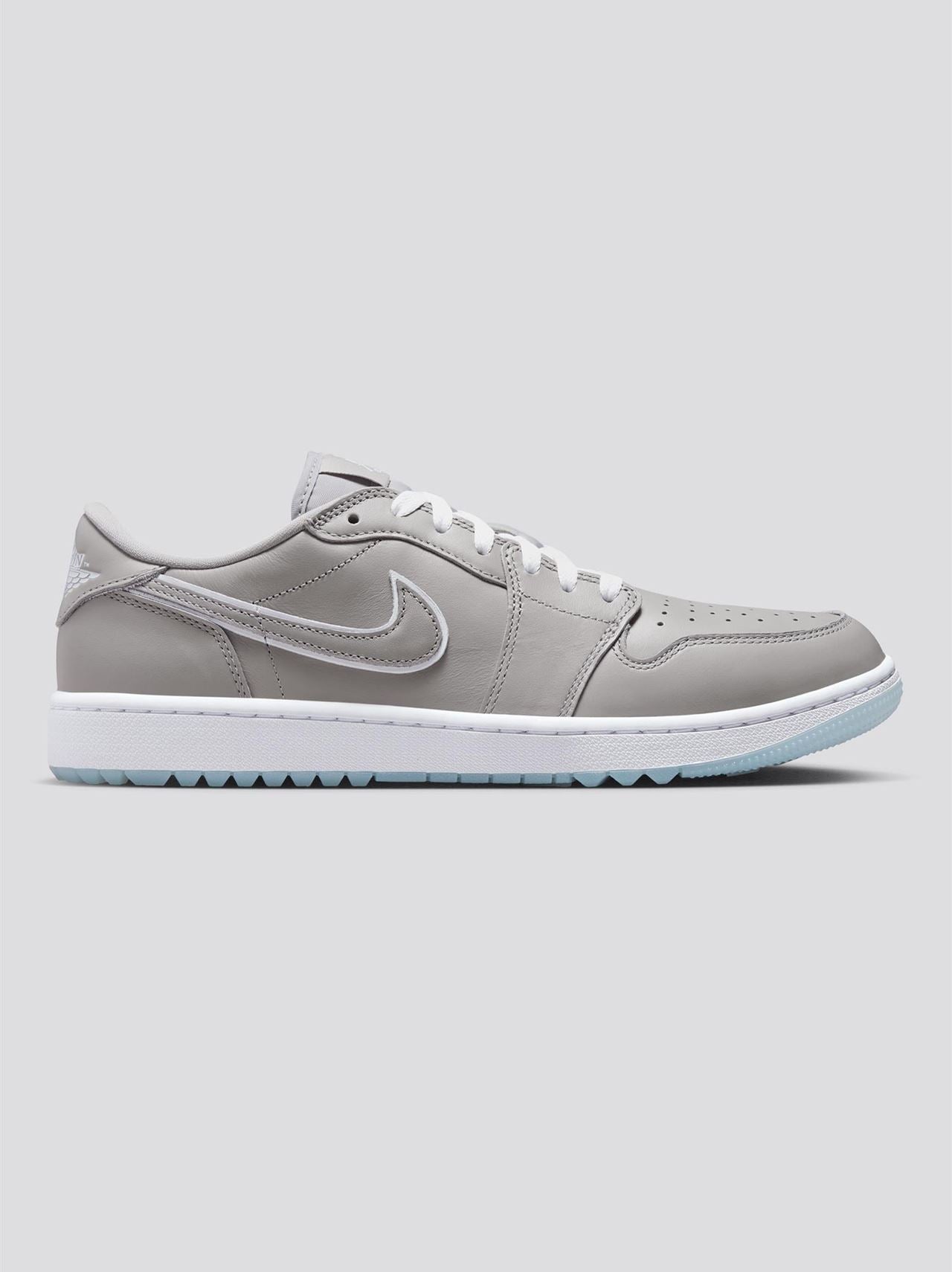 Air Jordan 1 Low Spikeless Golf Shoe Medium Grey/White/Blue Tint