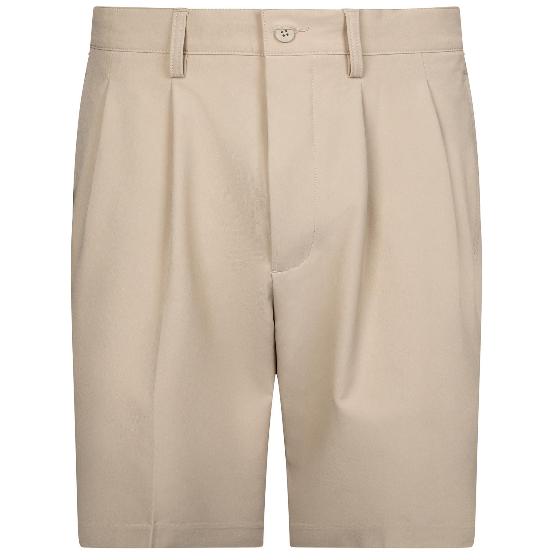 Performance Pleated Short Khaki