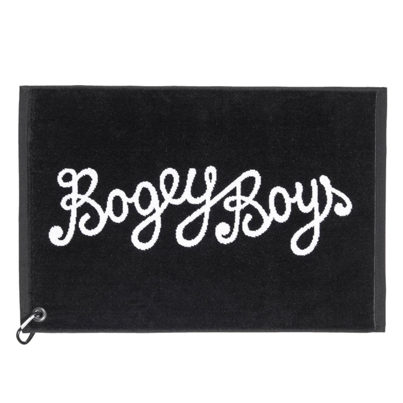 Script Golf Towel Black