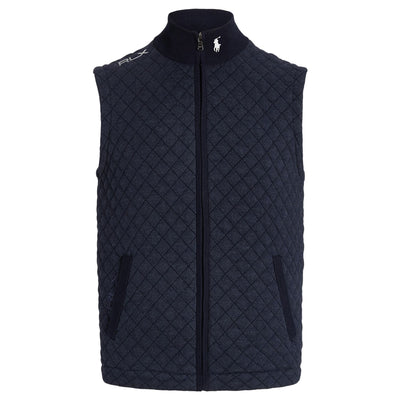Quilted Cotton-Blend Sweater Vest French Navy - SS23