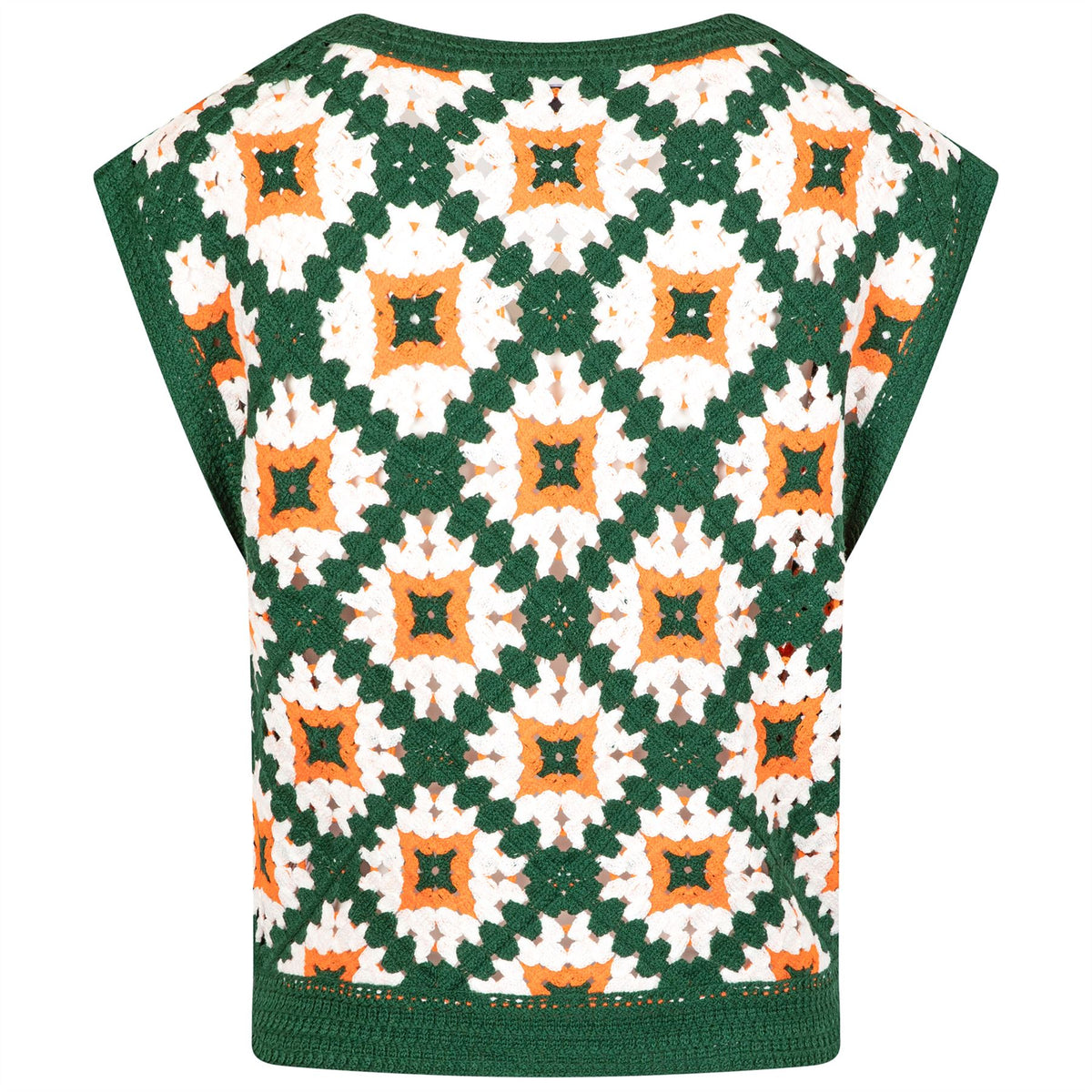 Womens Bianca Knit Vest Ivory Multi