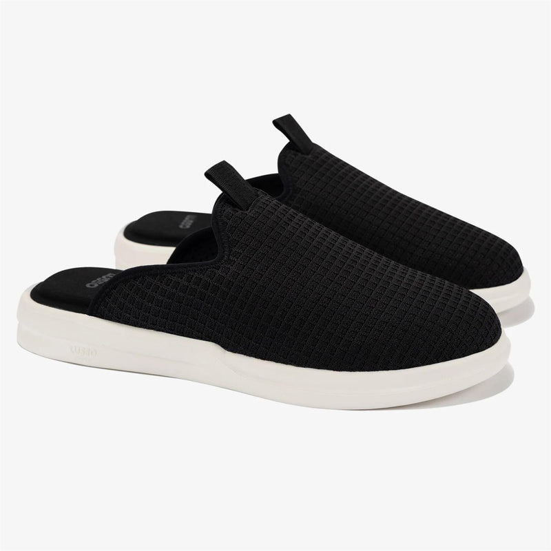 Pelli Waffle Slip-On Jet Black/Marshmallow