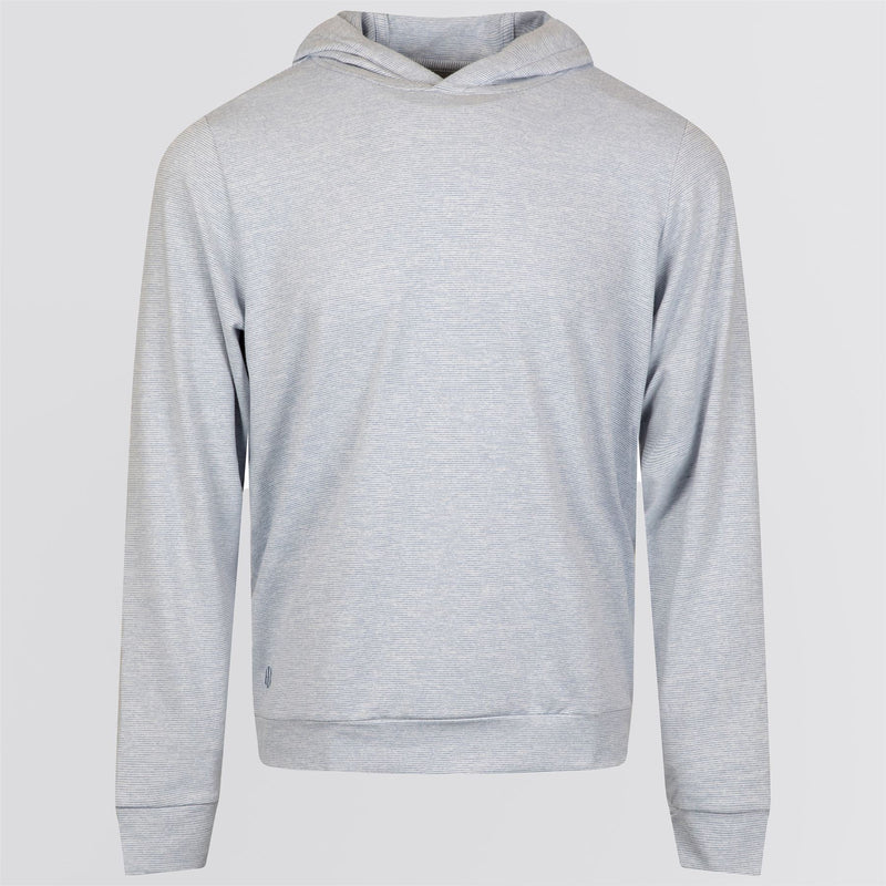 The Hamilton Hoodie Heathered Bedford/White