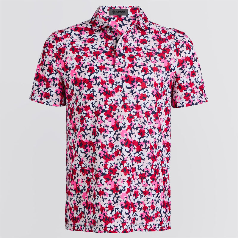 Camo Floral Tech Pique Polo Lava