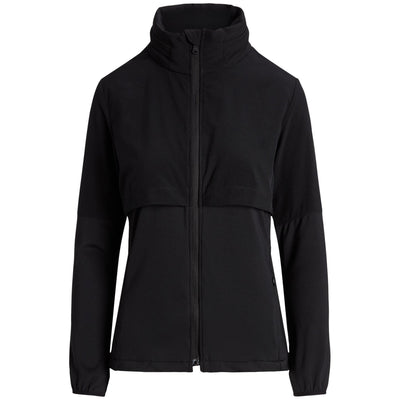 Womens Hybrid Packable-Hood Jacket Polo Black - SS23